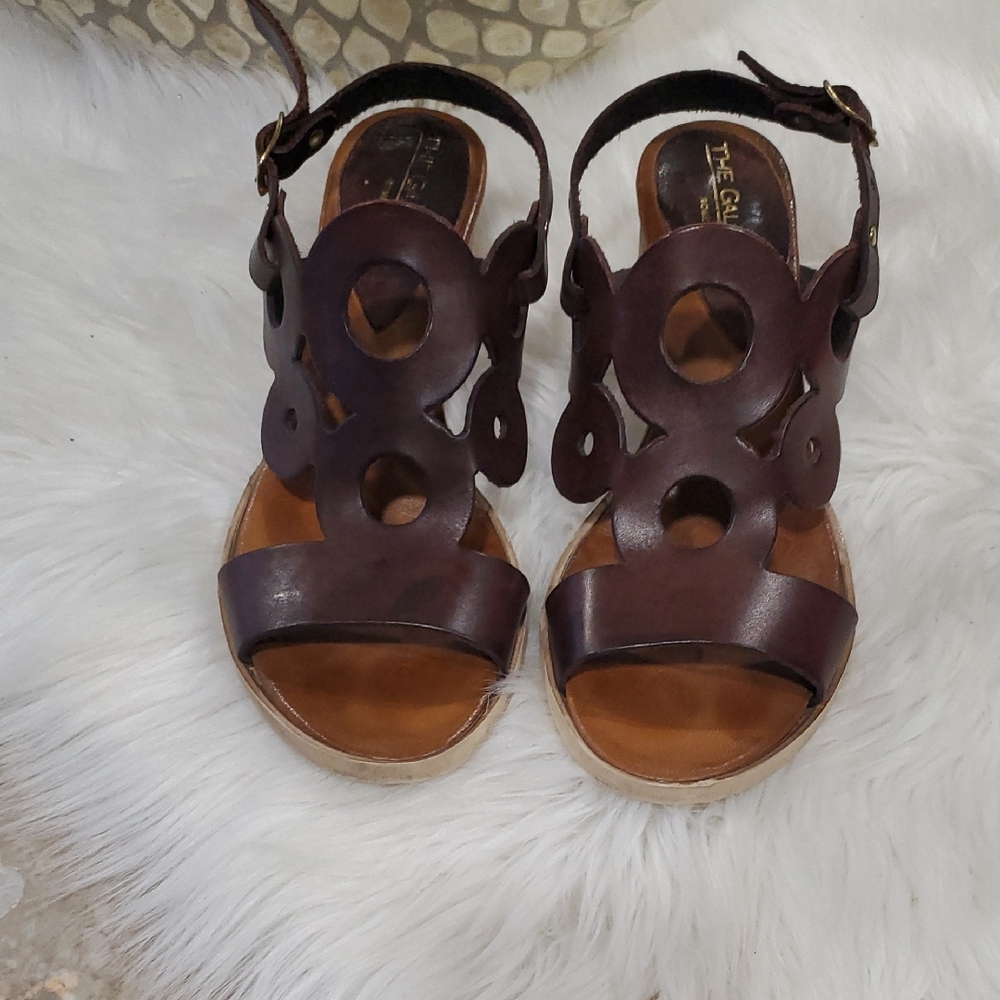 The Gallery  Rich Brown Leather Sandals